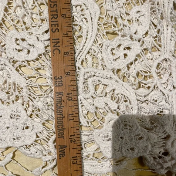 Rainbow Cream Lace Crochet Top - Picture 4 of 4